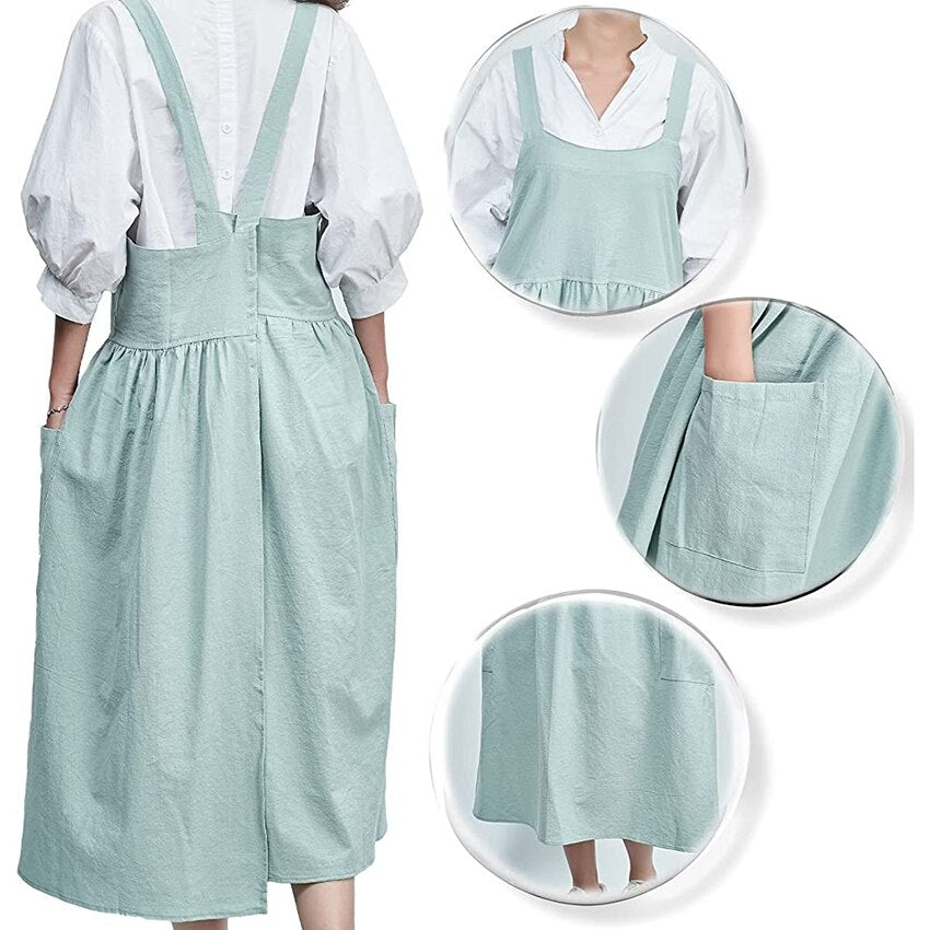 Tablier Japonais Bleu Clair