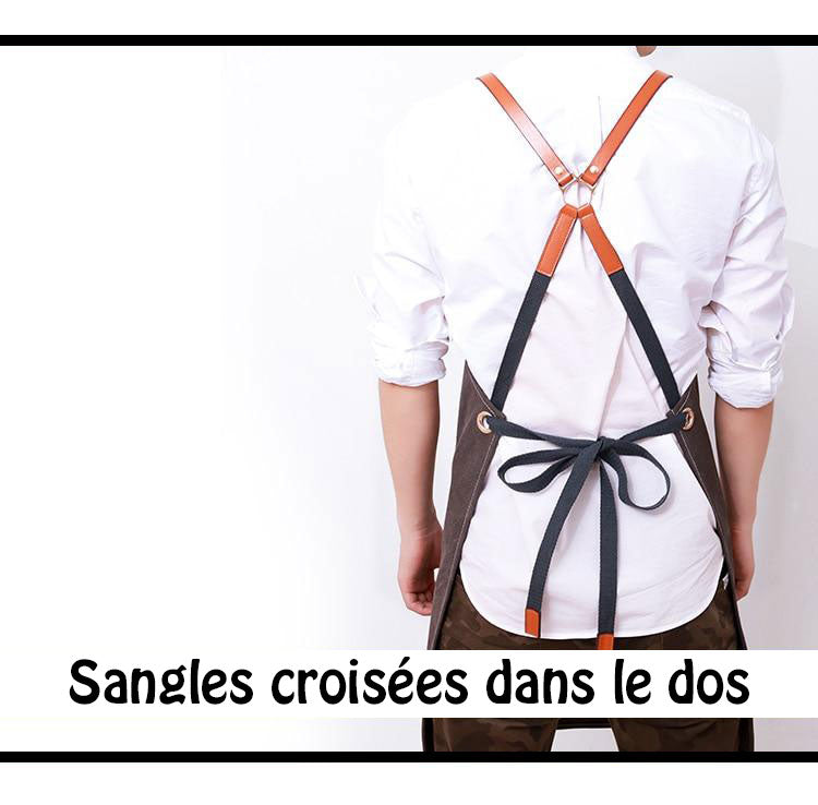 Tablier de Cuisine Denim Bleu