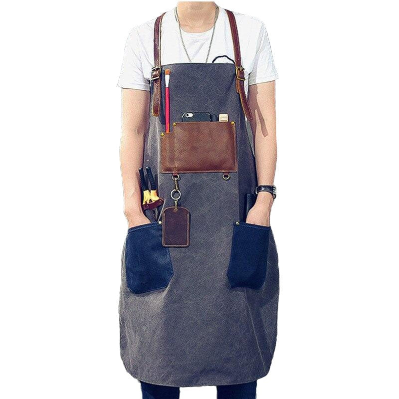 Tablier Jean et Cuir