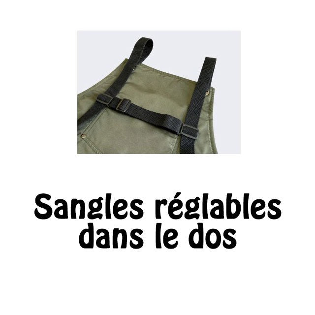 Tablier Cuir Vegan Vert