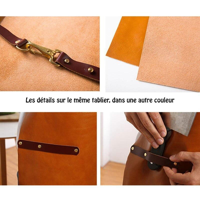 Tablier de Cuisine en Cuir