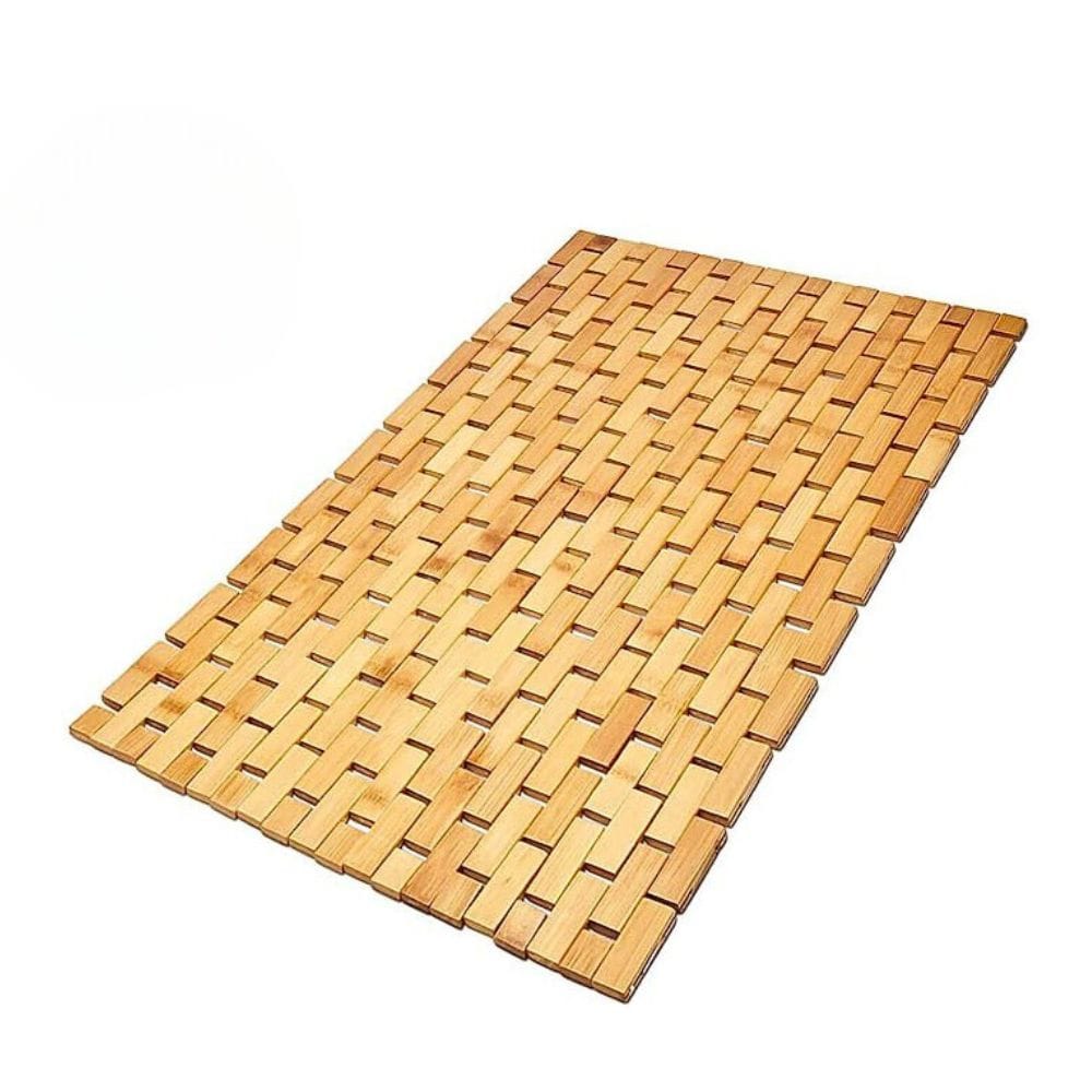 Petit Tapis En Bambou Salle De Bain