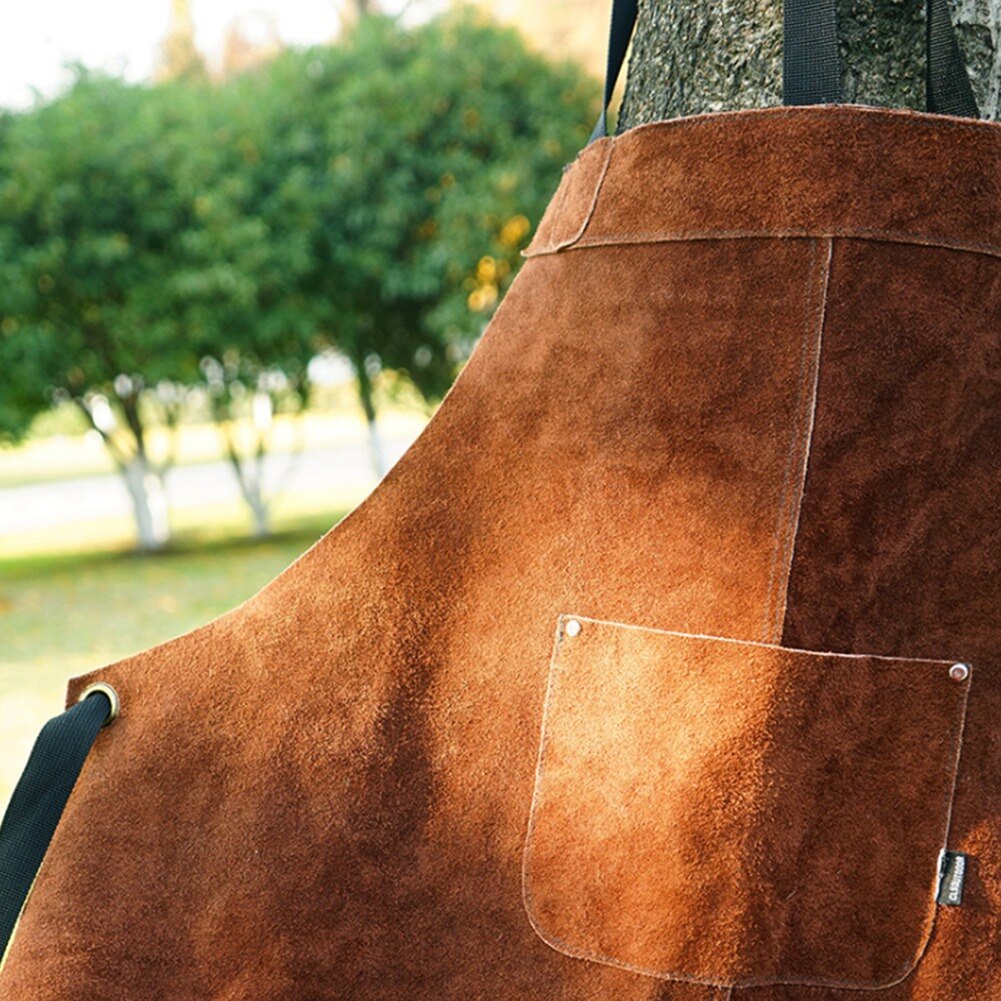 Tablier Cuir à Sangles Croisées