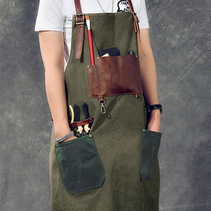 Tablier Jean et Cuir