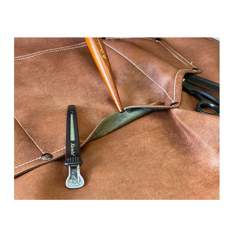 Tablier Cuir Vegan Marron