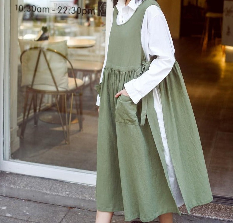 Tablier Japonais Kaki