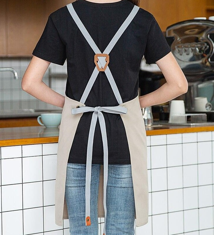Tablier de Cuisine à Lanières Croisées