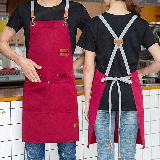 Tablier de Cuisine à Lanières Croisées