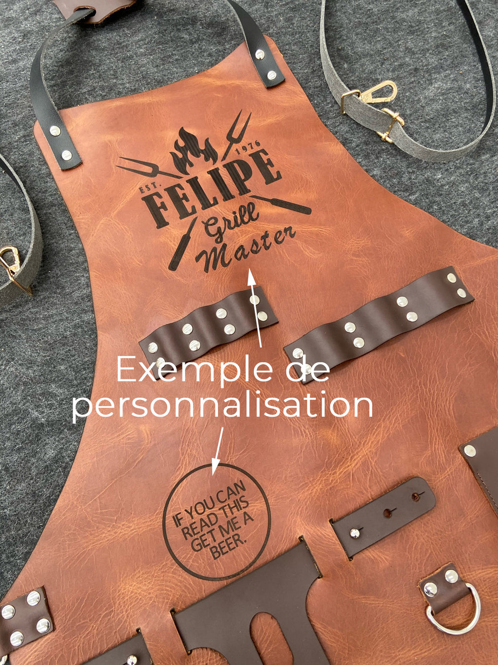 Tablier Barbier Cuir