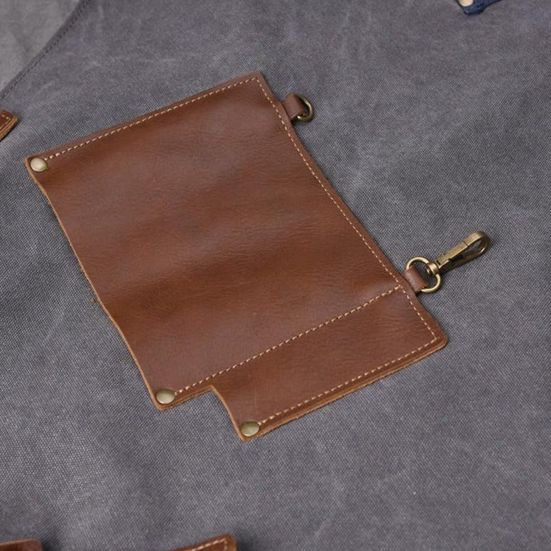 Tablier Jean et Cuir