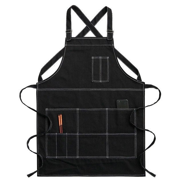 Tablier de Cuisine Noir pour Homme