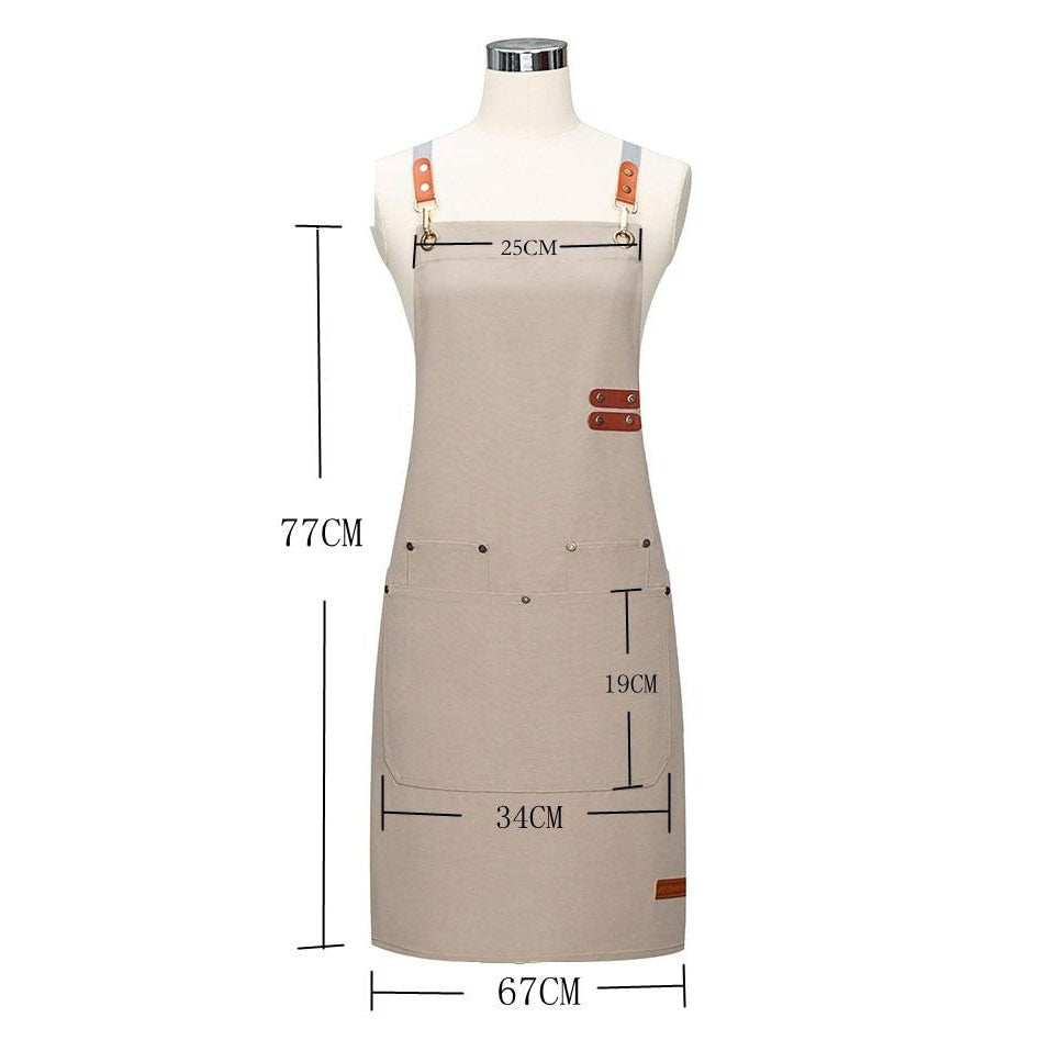 Tablier de Cuisine à Lanières Croisées