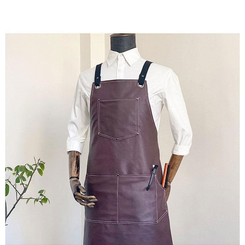 Tablier Cuir Vegan Violet