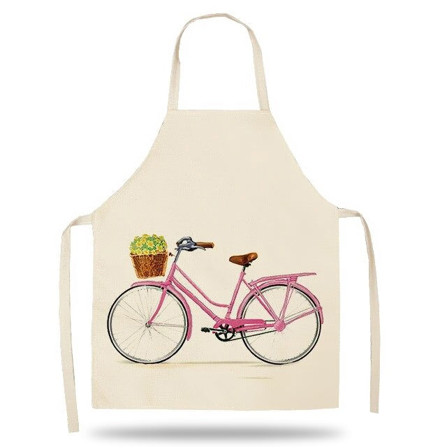 Tablier de Cuisine Vélo Rose